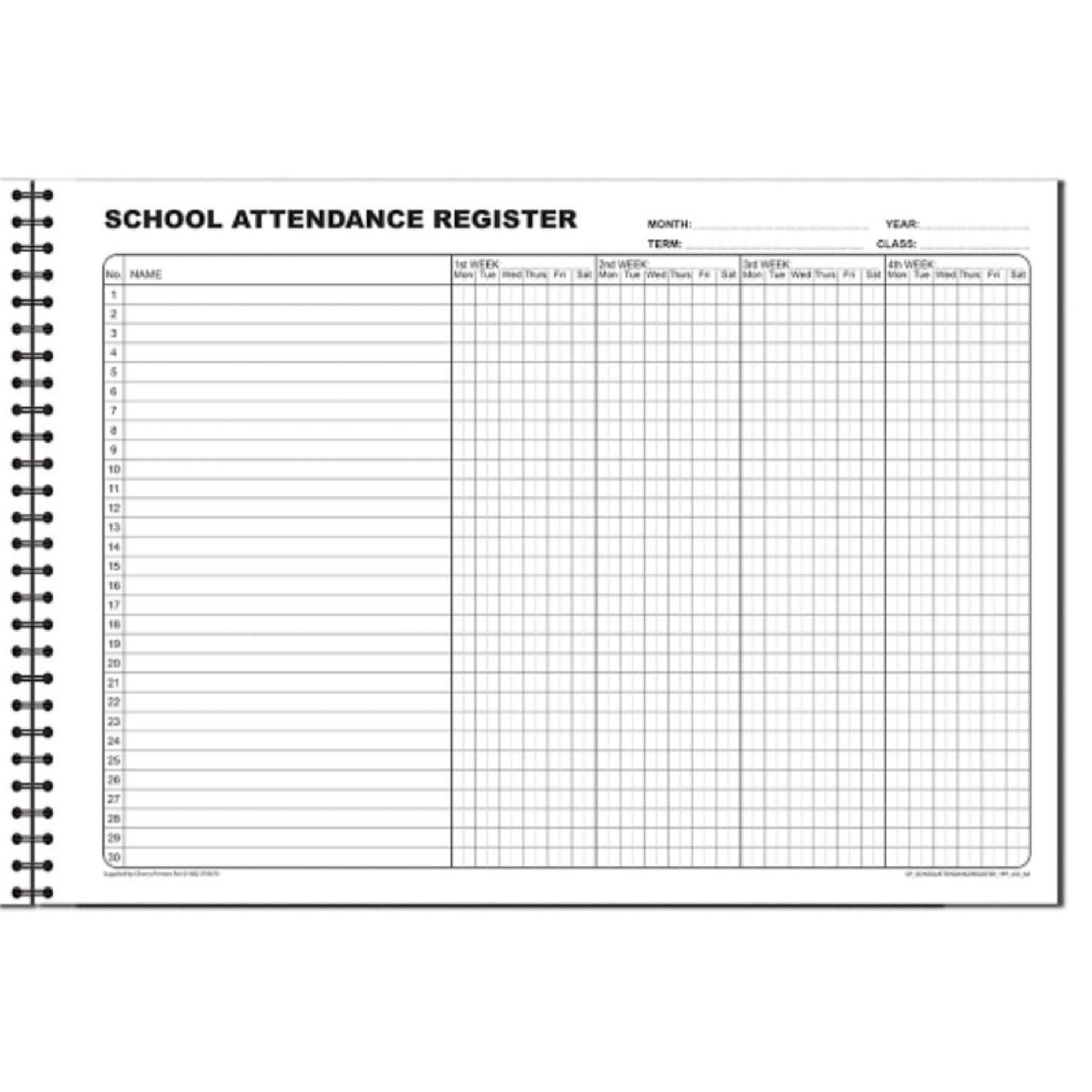School Attendance Register