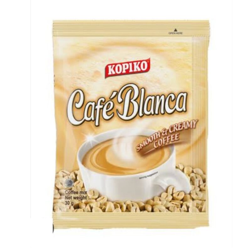 Kopiko Café Blanca – Creamy 3-in-1 Instant Coffee Mix