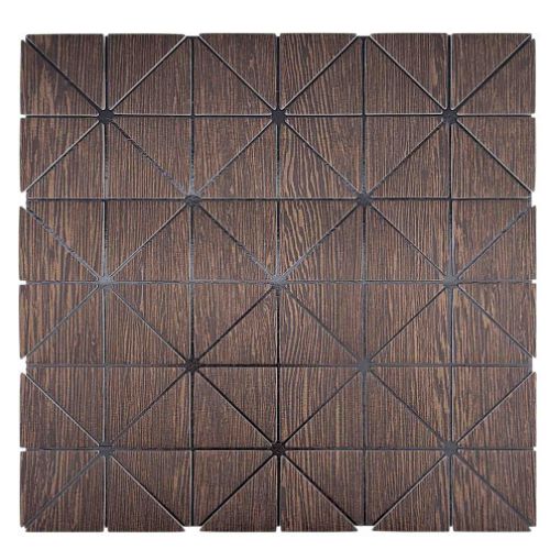 Mosaic Wallpaper - Dark Brown