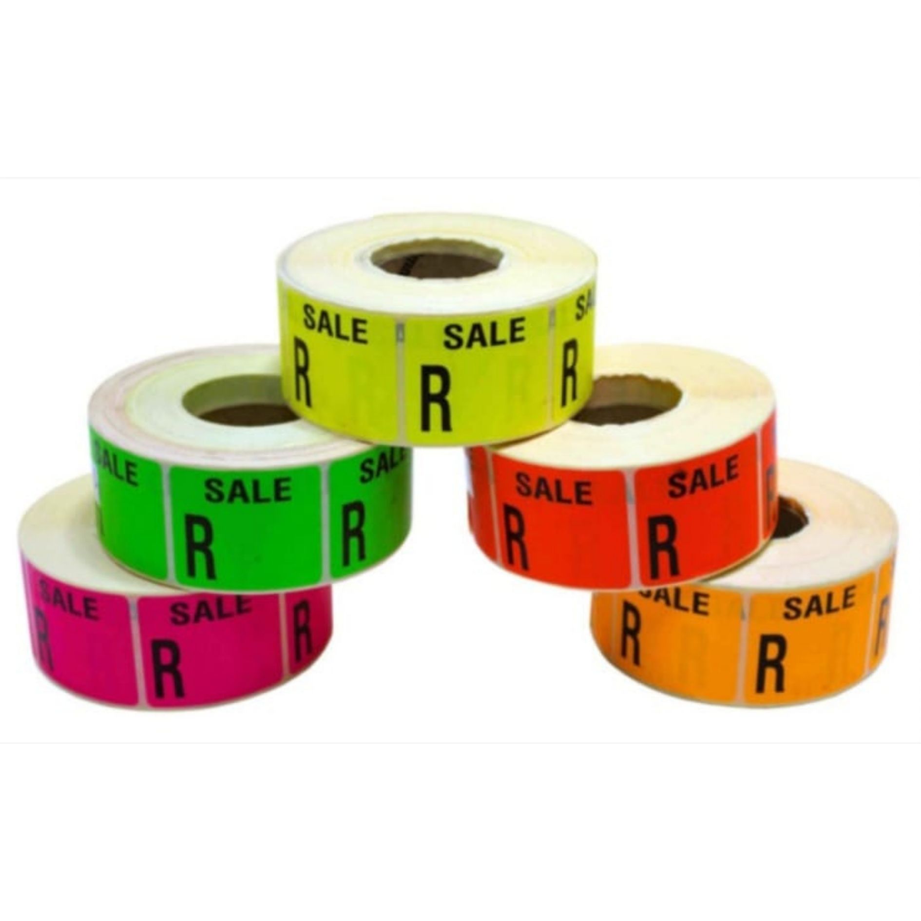 Square Neon Sale Stickers