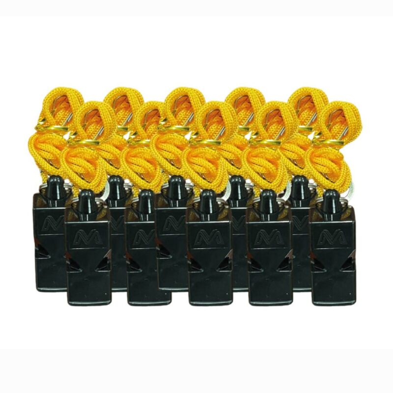 Plastic Whistle Black – Pack of 10